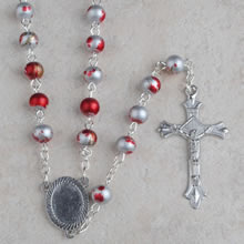 Glass beads rosary